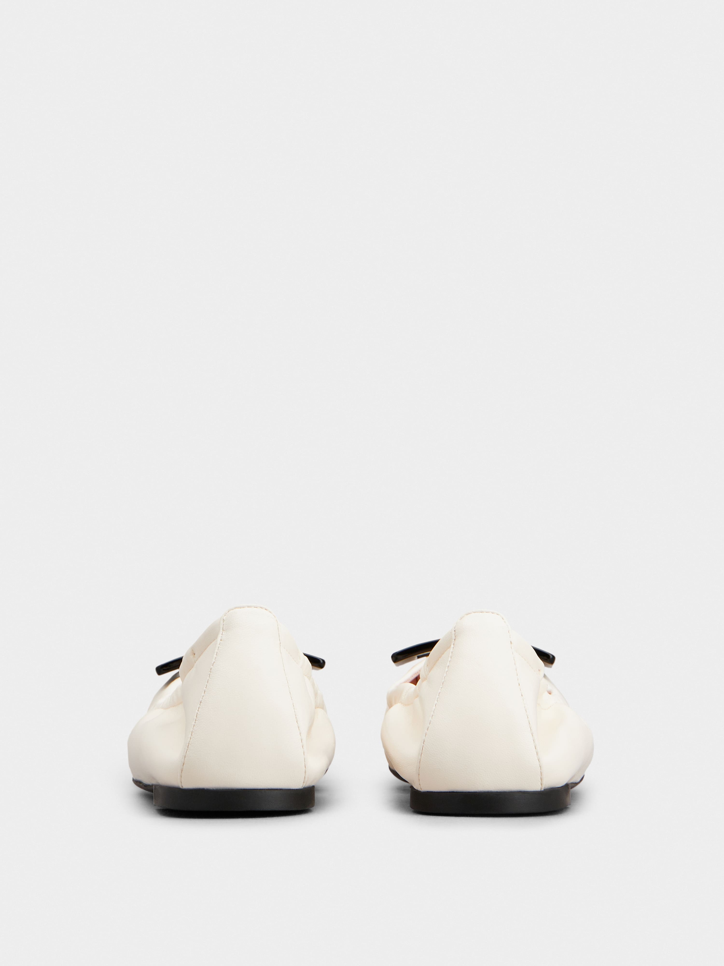 Viv' Pockette Lacquered Buckle Ballerinas in Nappa Leather - 5