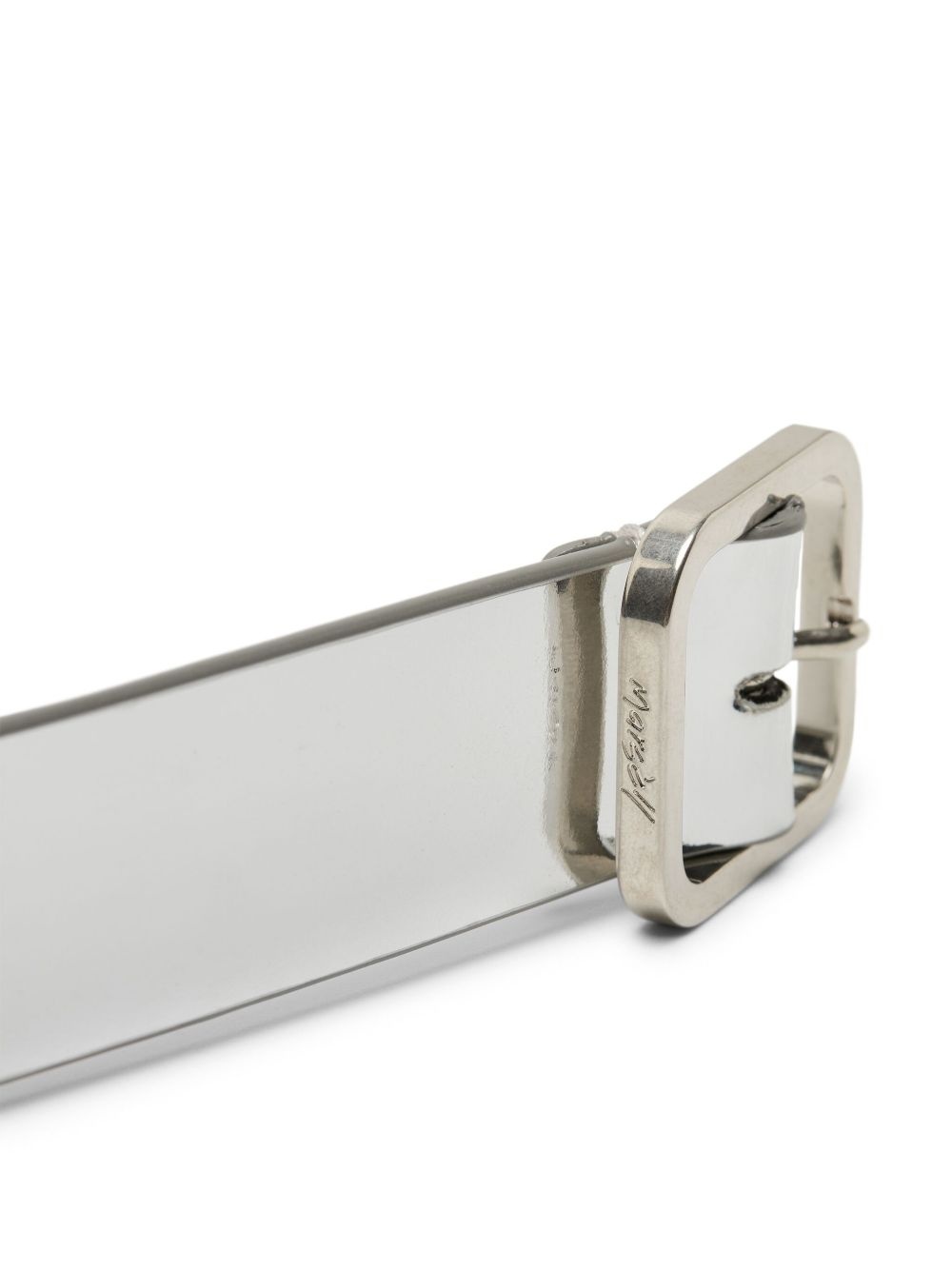 metallic-effect belt - 3
