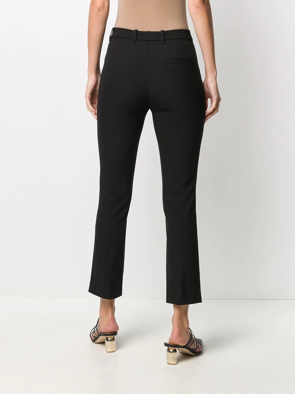 cropped straight-leg trousers - 4