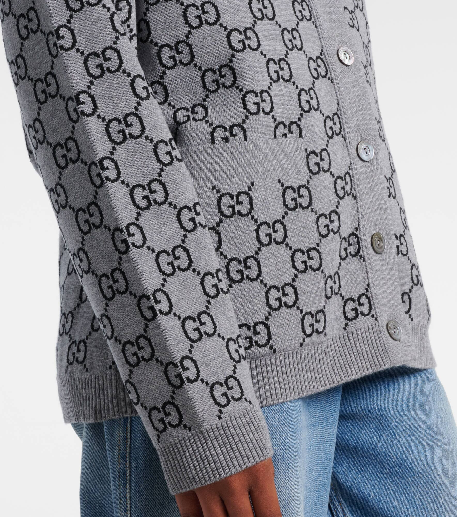 GG wool-blend cardigan - 5