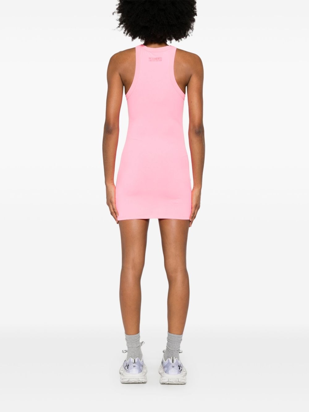 logo-print mini dress - 4
