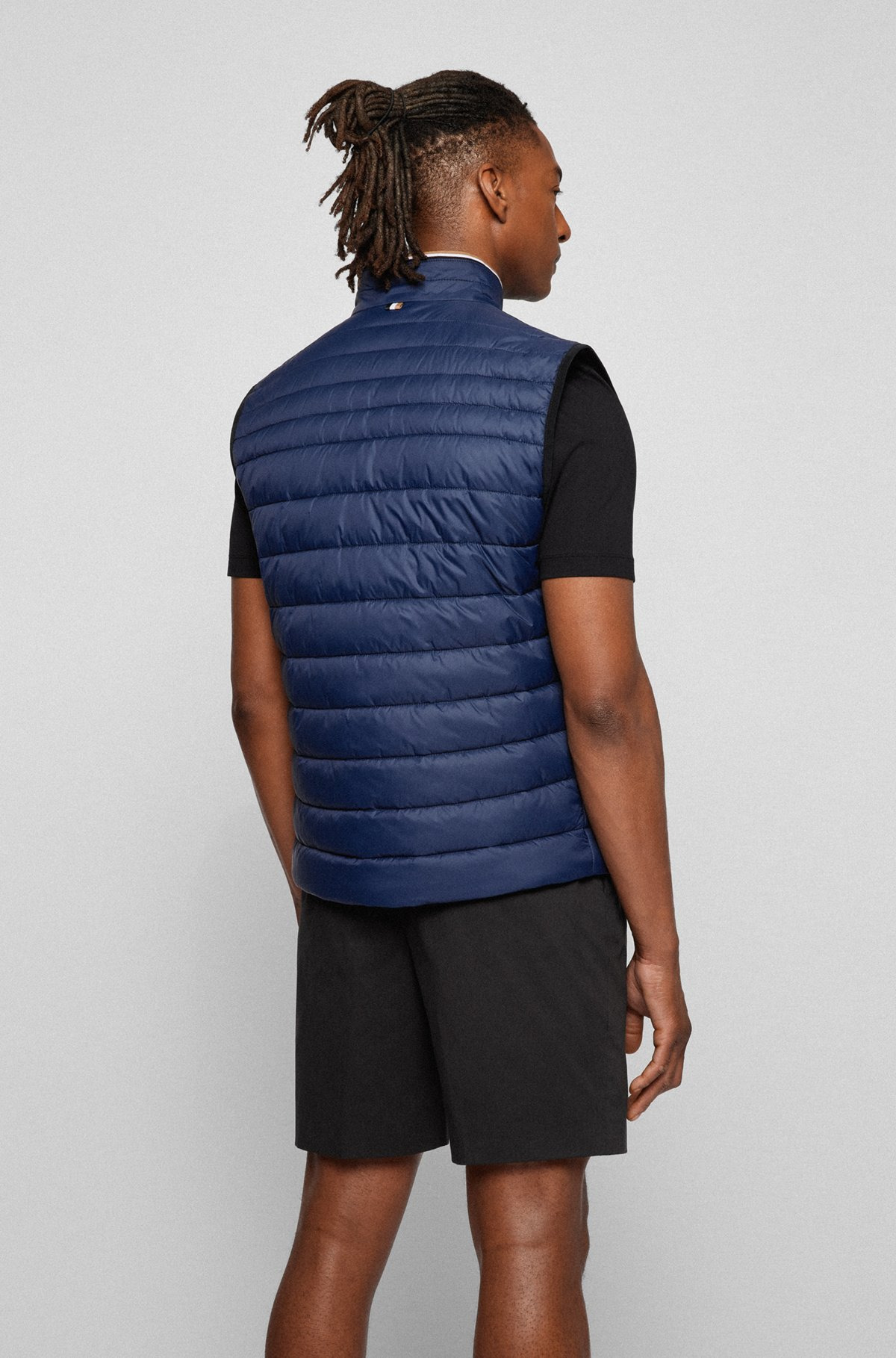 WATER-REPELLENT GILET WITH 3D-LOGO TAPE - 4
