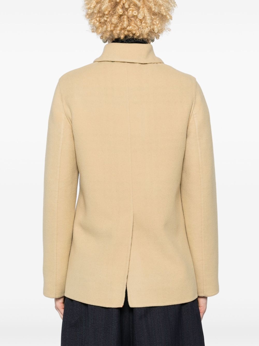 single-breasted wool jacket - 4
