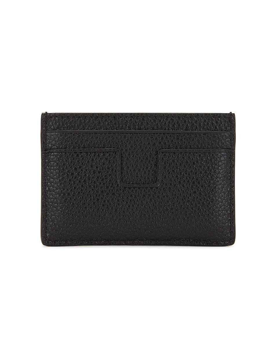 Soft Grain Leather T Line Classic Card Holder - 2