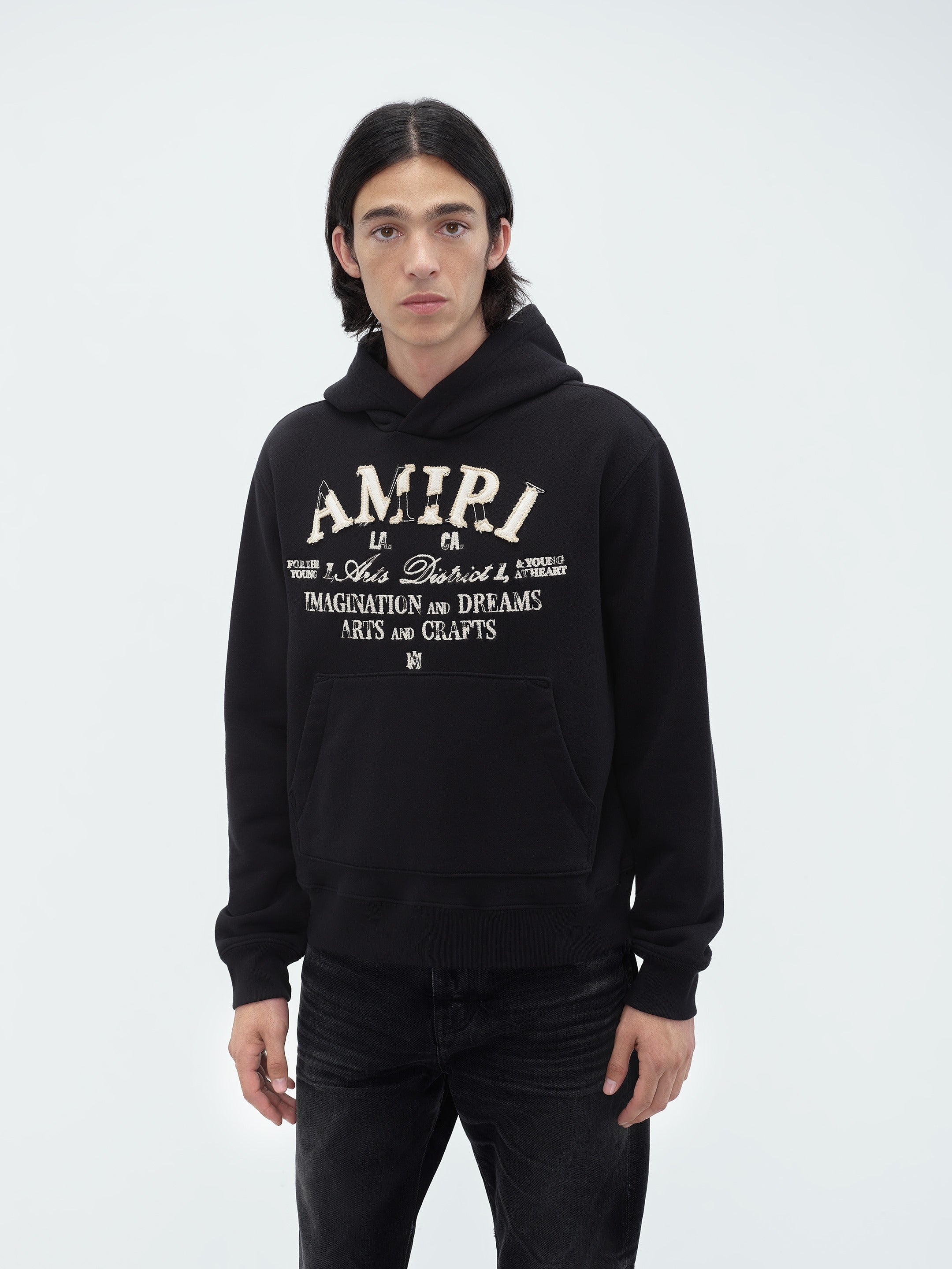 AMIRI DISTRESSED ARTS DISTRICT HOODIE | REVERSIBLE