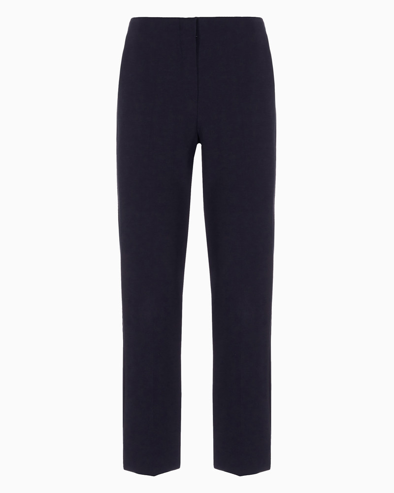 Stretch gabardine 7/8 trousers 1