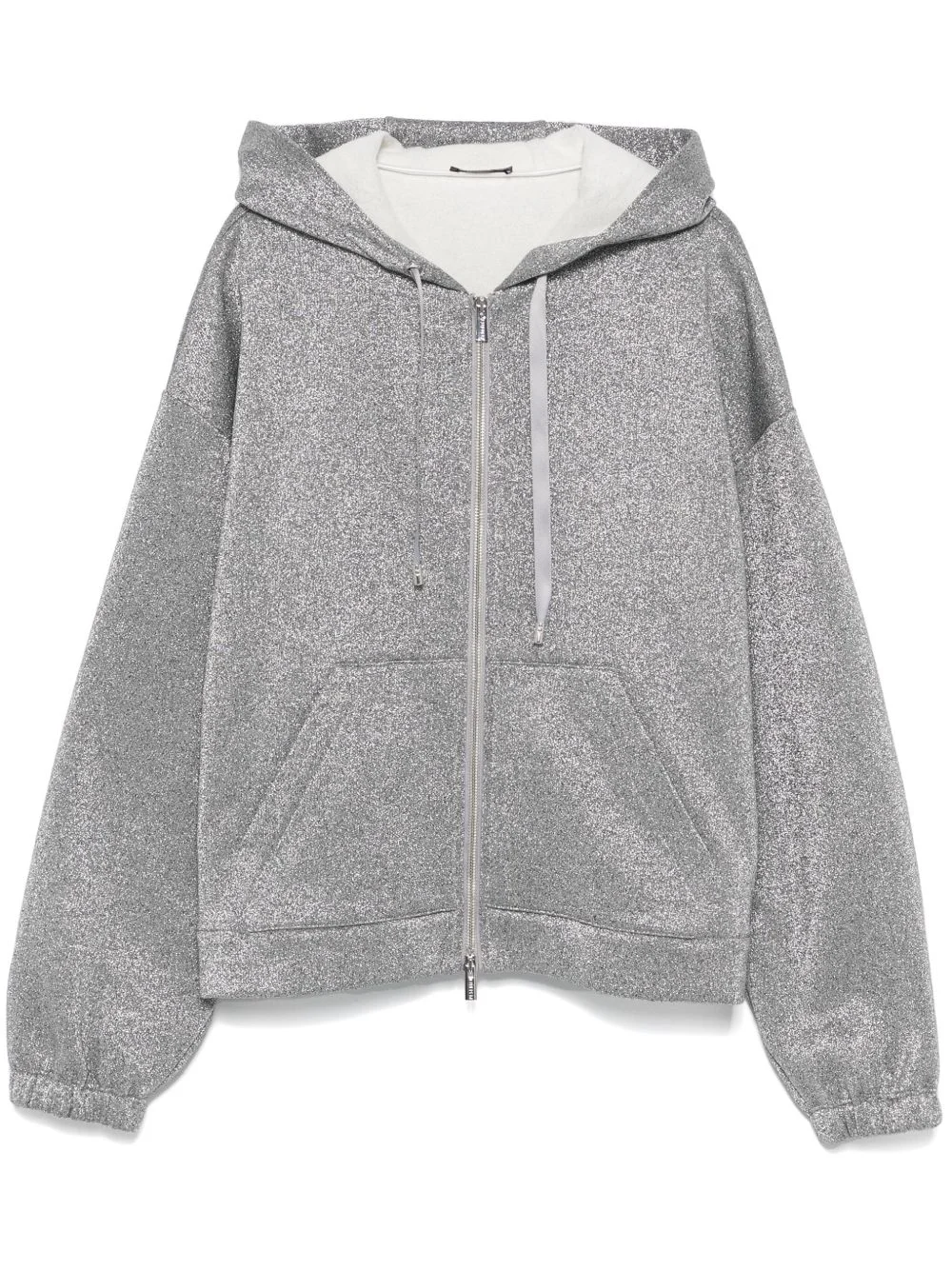 metallic-effect hoodie - 1