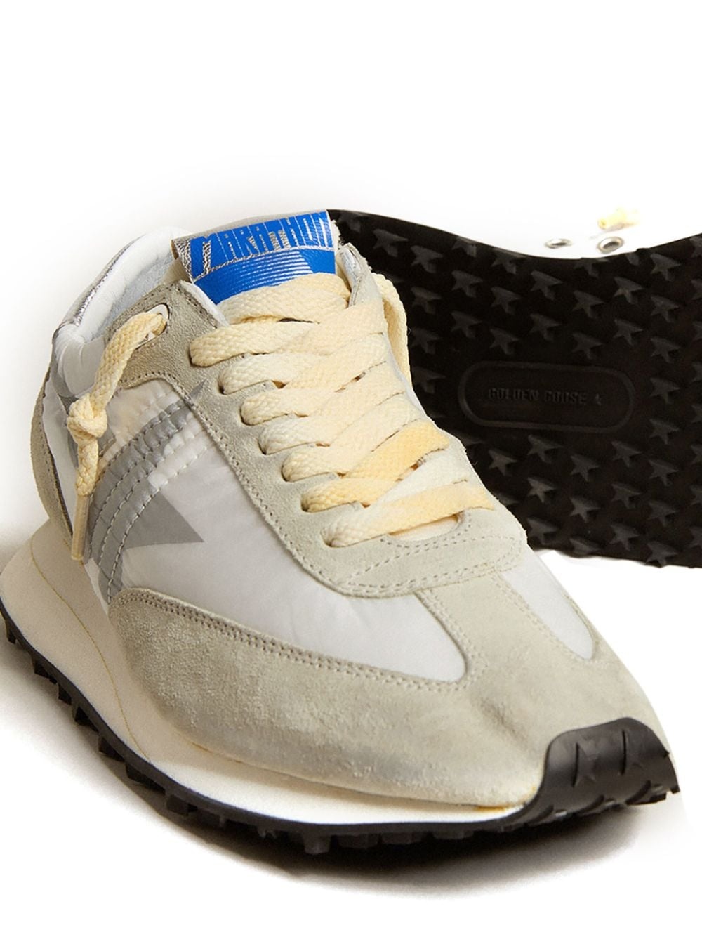 star-print lace-up sneakers - 2