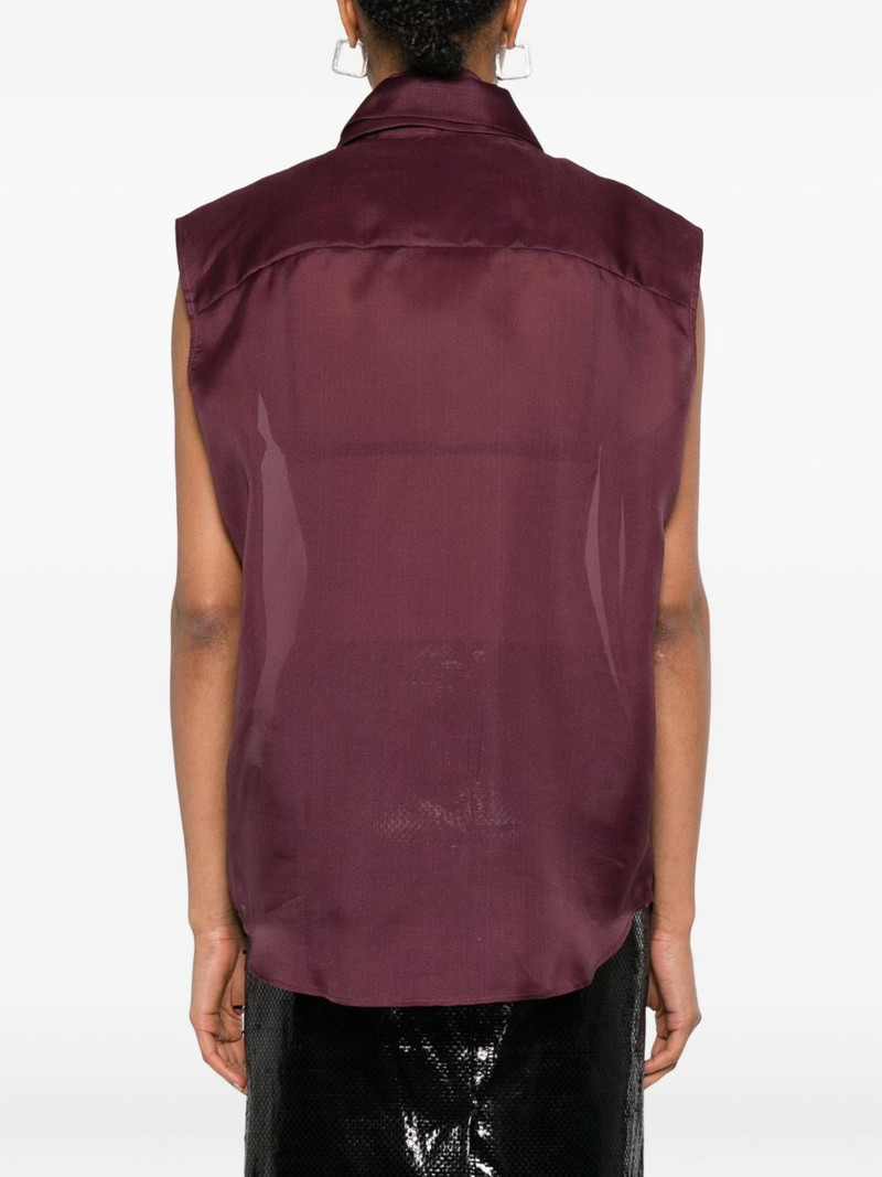 sleeveless button-down shirt 4