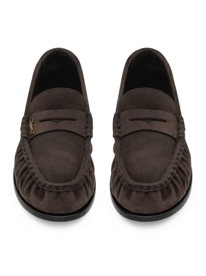 Saint Laurent Men Le Loafer Soft Suede Moccasins - 3