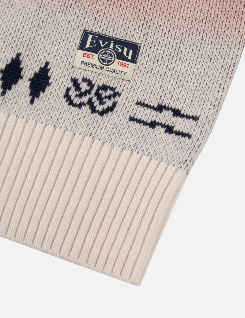 CHIMAYO TAPESTRY JACQUARD RELAX FIT KNIT SWEATER 10