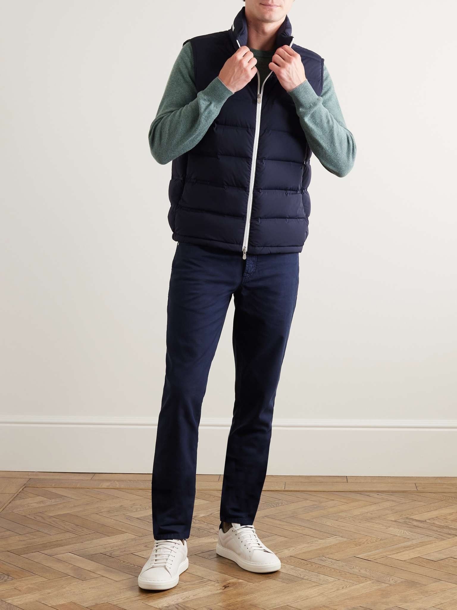 Quilted Shell Hooded Down Gilet - 2