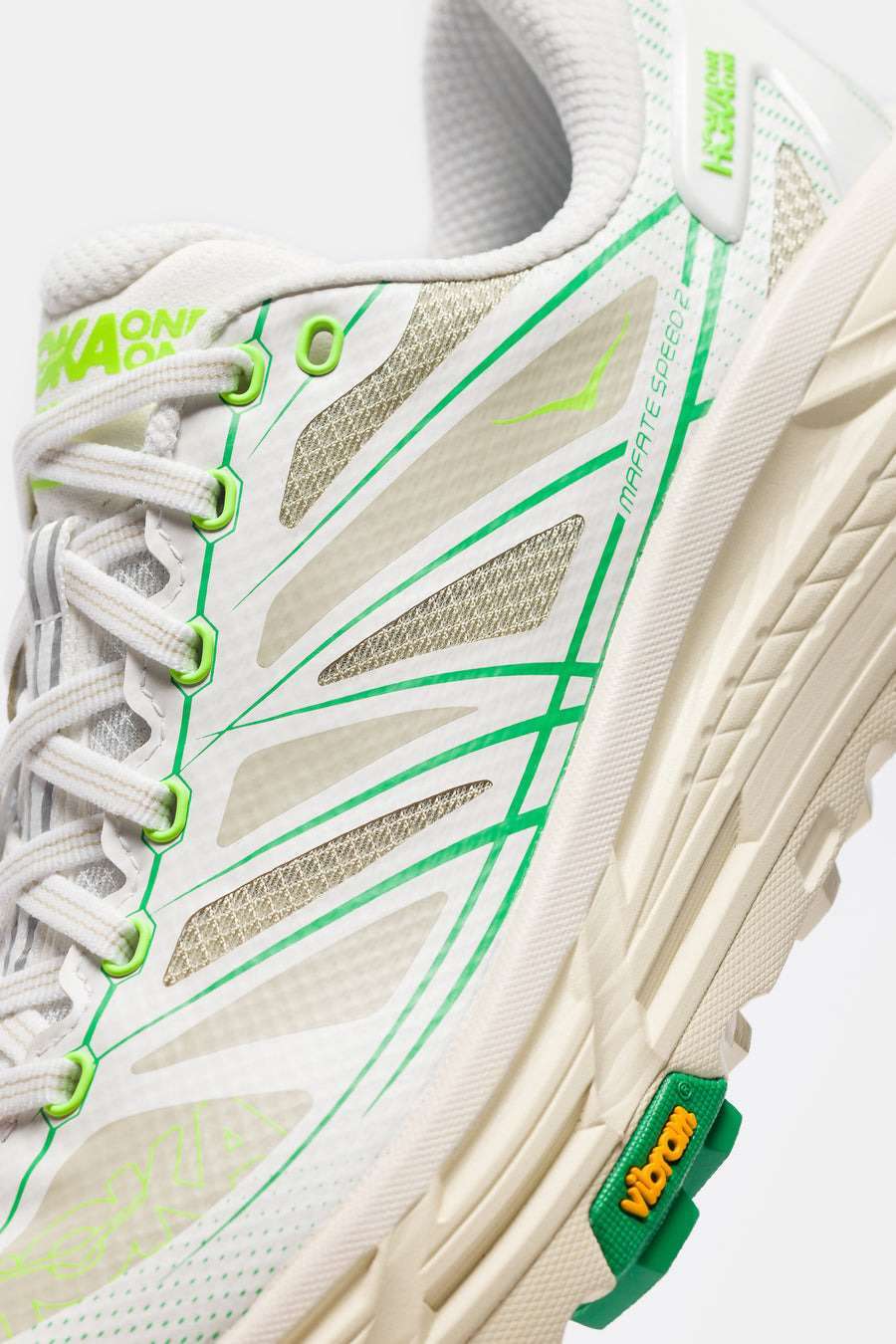 Mafate Speed 2 Sneaker in White/ Fresh Cut Grass - 5