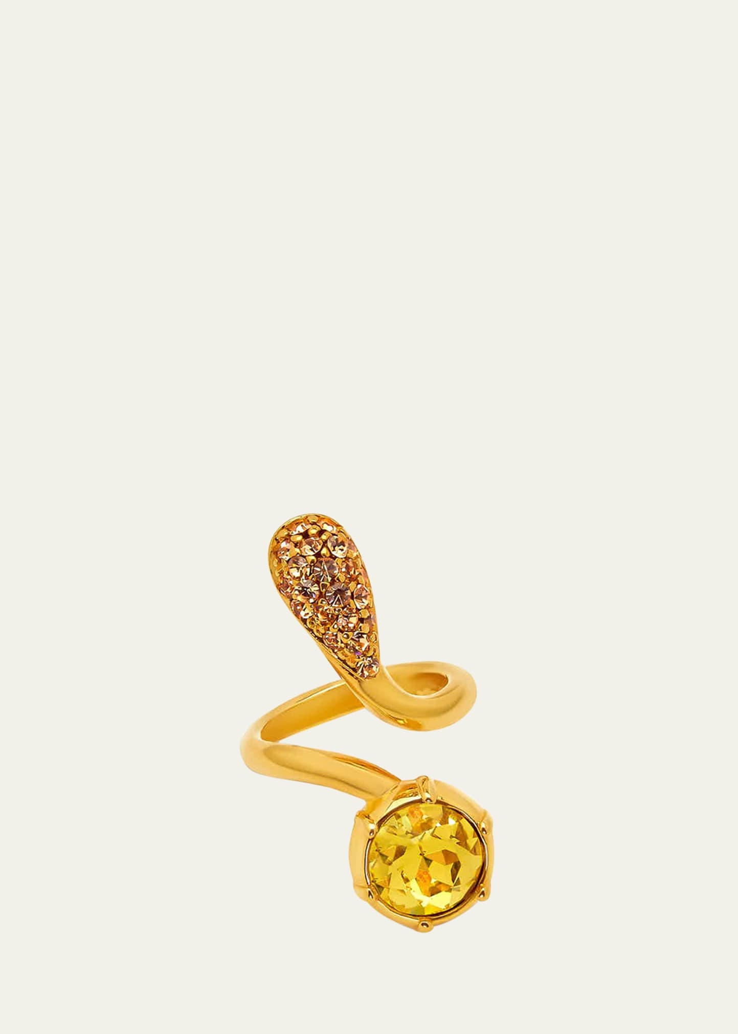 Pave Crystal Wrap Ring - 1