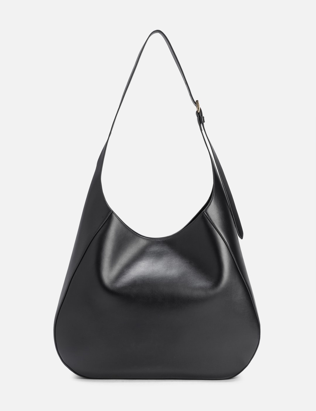 Prada, Softy Triangle Leather Cross-body Bag, Mens, Black