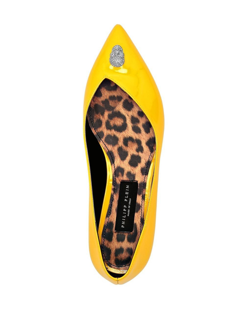 Skull-charm ballet pumps 4