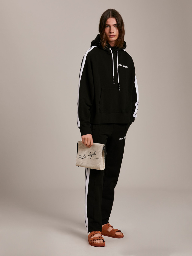 Palm Angels BLACK TRACK HOODIE outlook