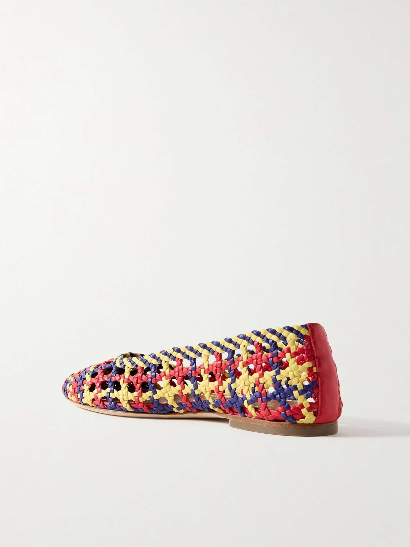 Nell woven leather ballet flats - 3