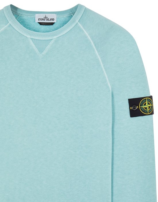 66360 MALFILE' FLEECE_GARMENT DYED 'OLD' EFFECT AQUA - 3