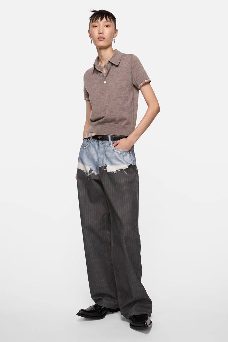 Acne Studios Trompe-l’oeil jeans - 1981 - Blue/black outlook