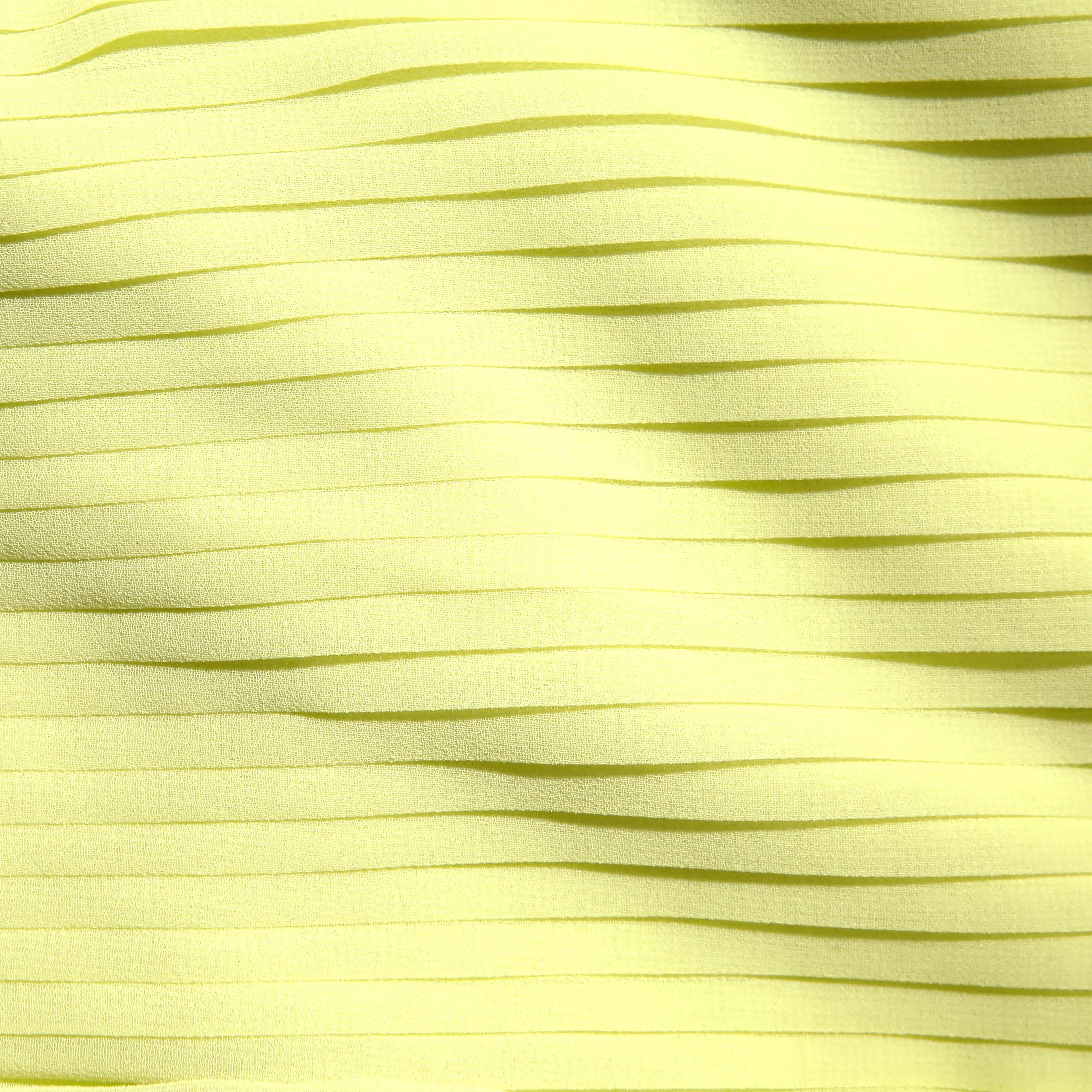 Lime Chiffon Midi Dress Lace Detail - 6