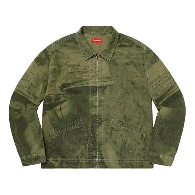 Supreme FW19 Week 1 Supreme Is Love Denim Work Jacket SUP-FW19-060 - 1