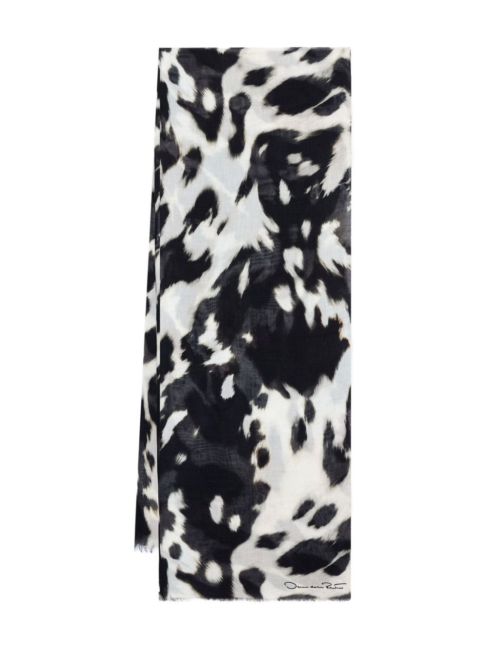 animal-print scarf - 2