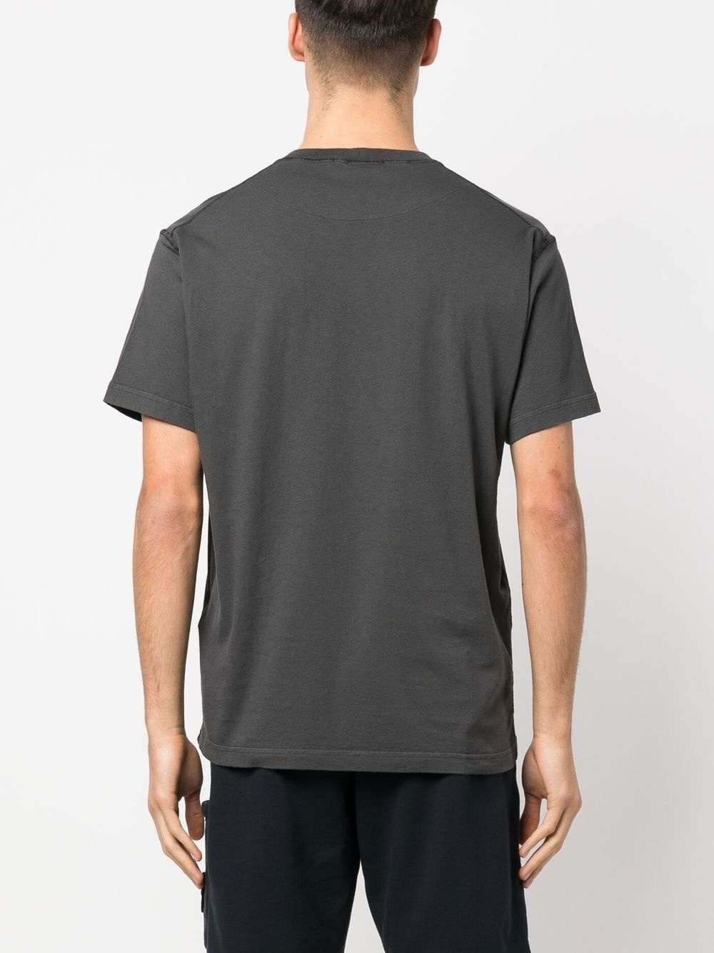 Compass-patch cotton T-shirt - 4