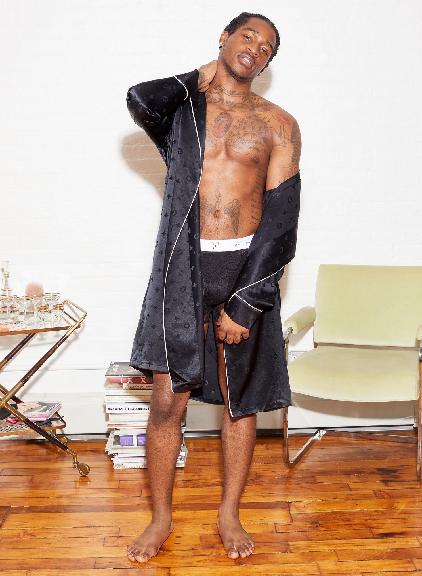 Silk Jacquard Robe - 8