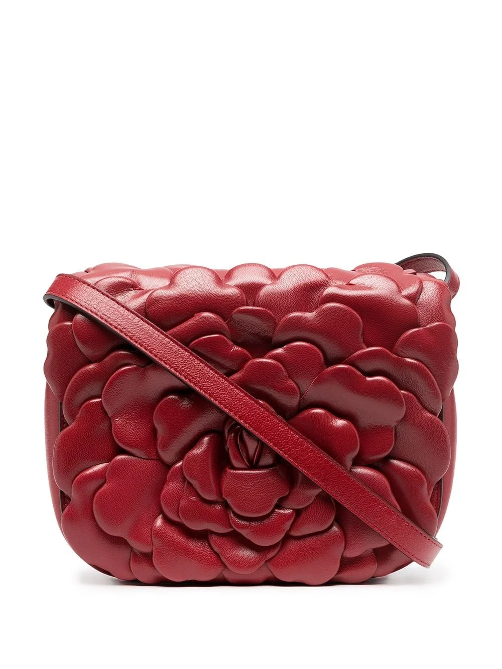 tiered floral clutch bag - 1
