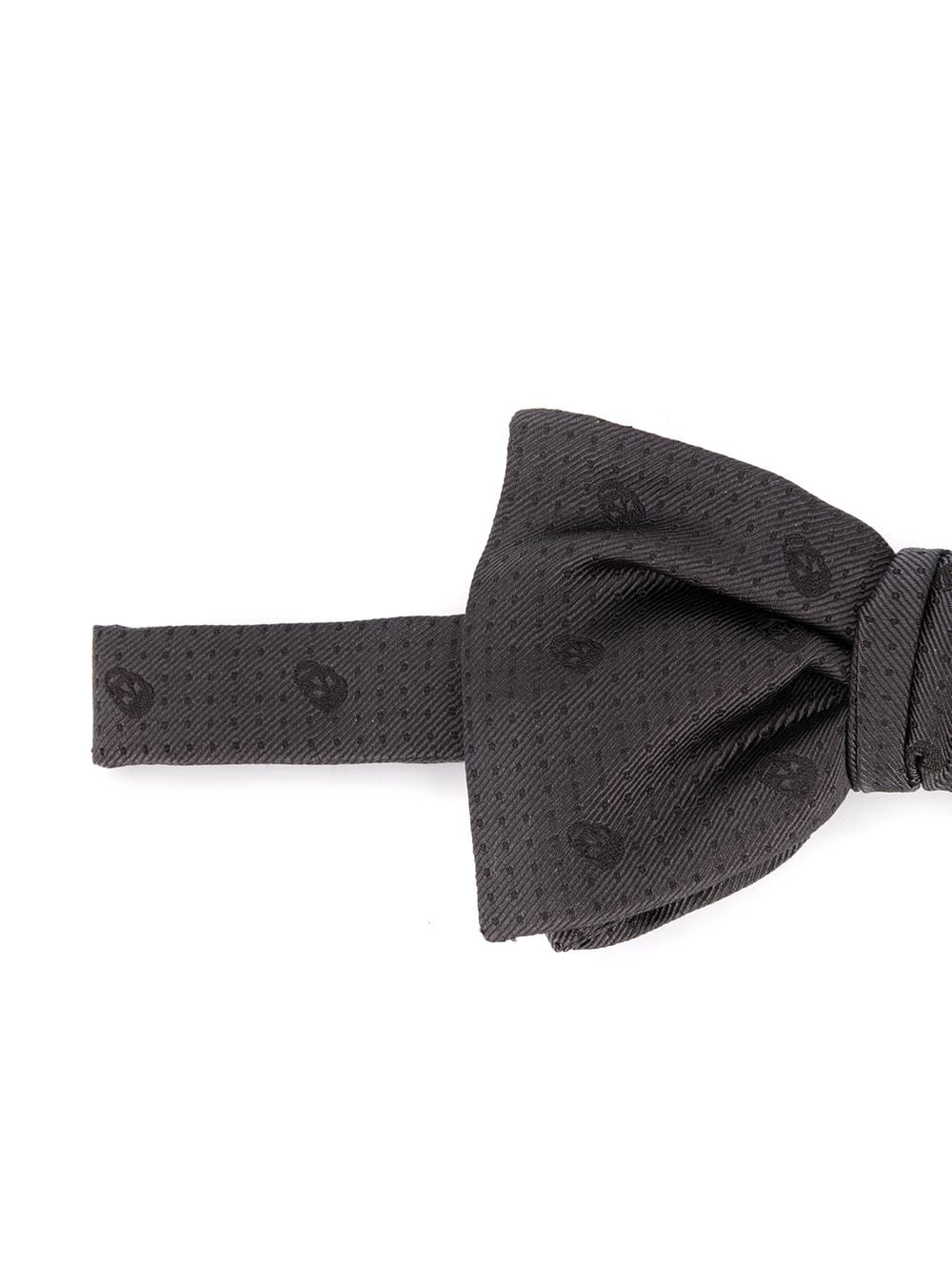 skull jacquard bow tie - 2