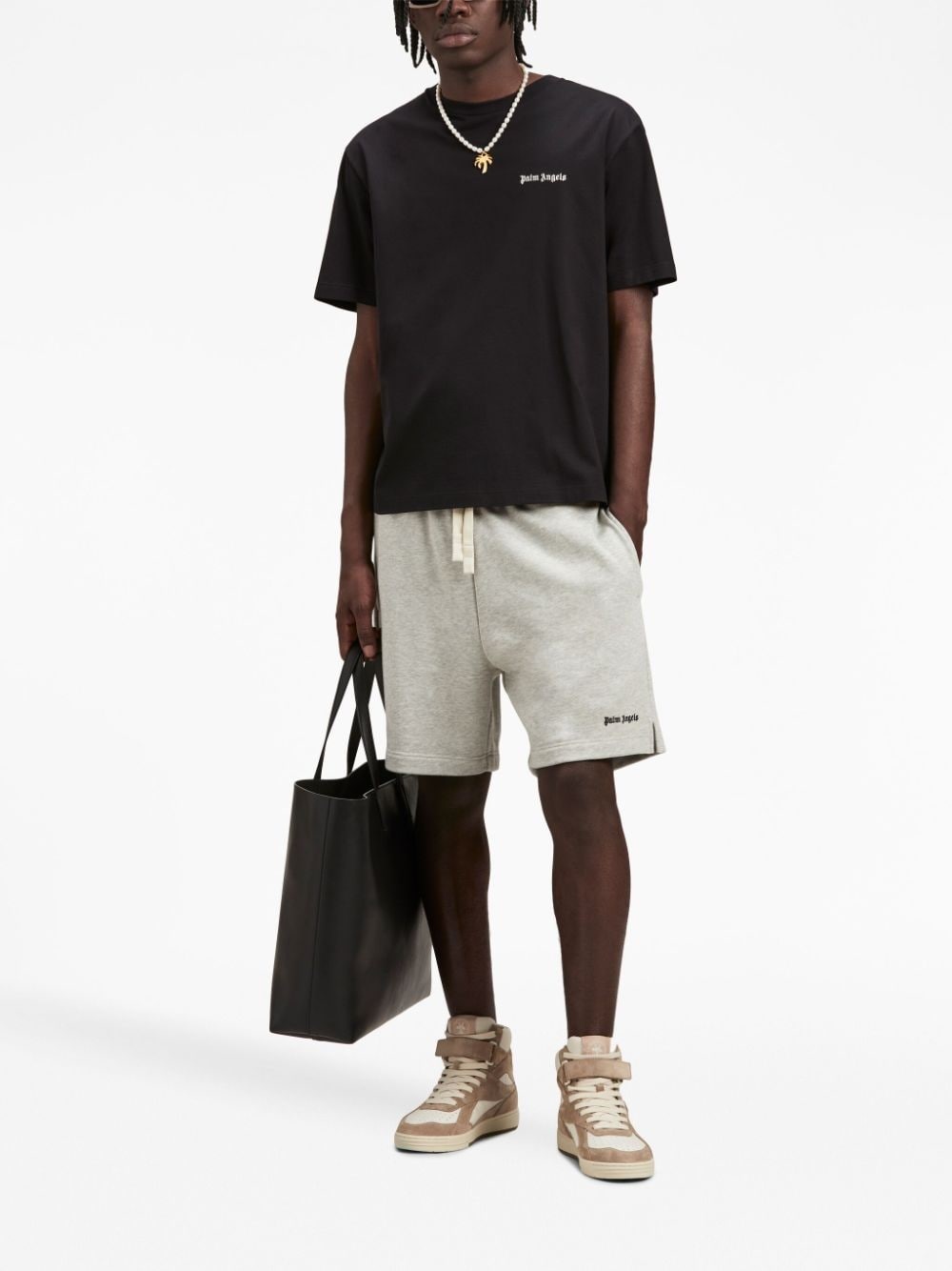embroidered-logo crew-neck T-shirt - 2