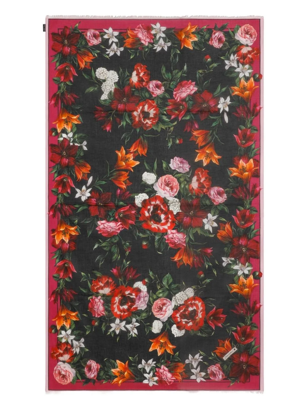 floral-print beach towel - 1