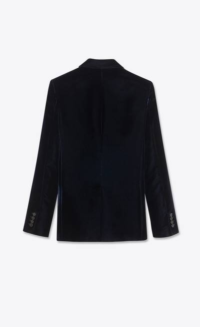 SAINT LAURENT single-breasted jacket in velvet outlook