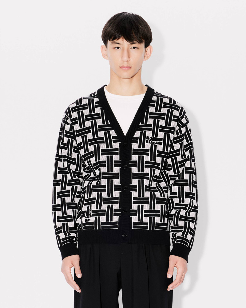 'KENZO Weave' embroidered cardigan 3