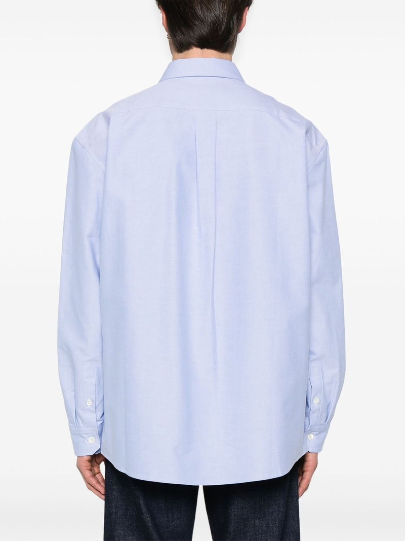 logo-embroidered shirt 4