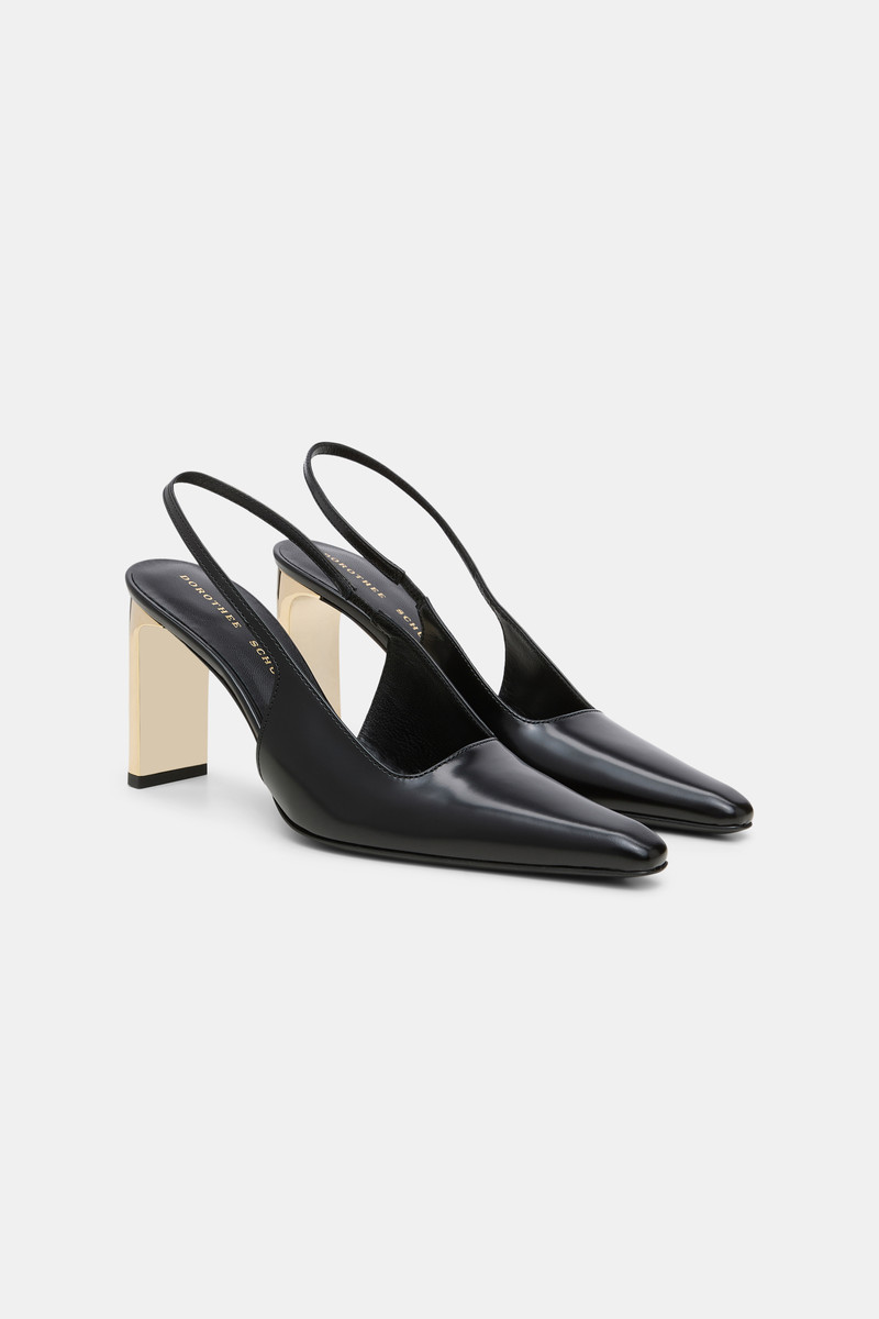 SUBTLE SHINE slingback pump 8