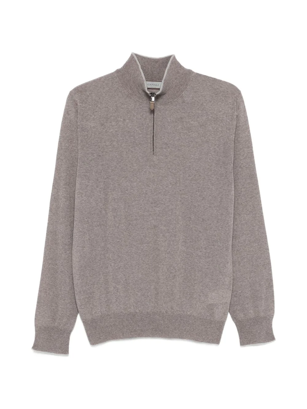 zip high-neck knitwear - 1