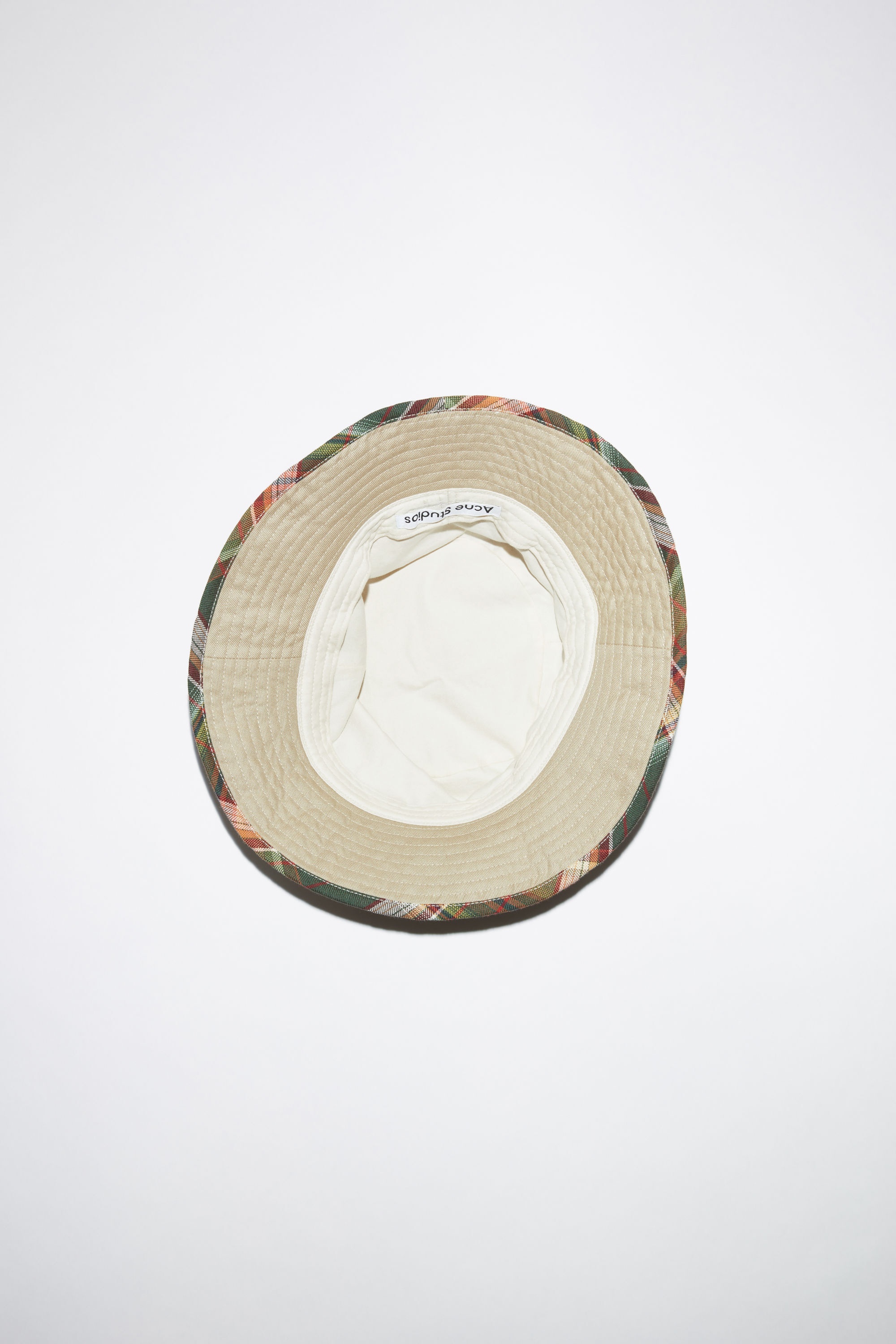 Checked bucket hat - Green/red - 2
