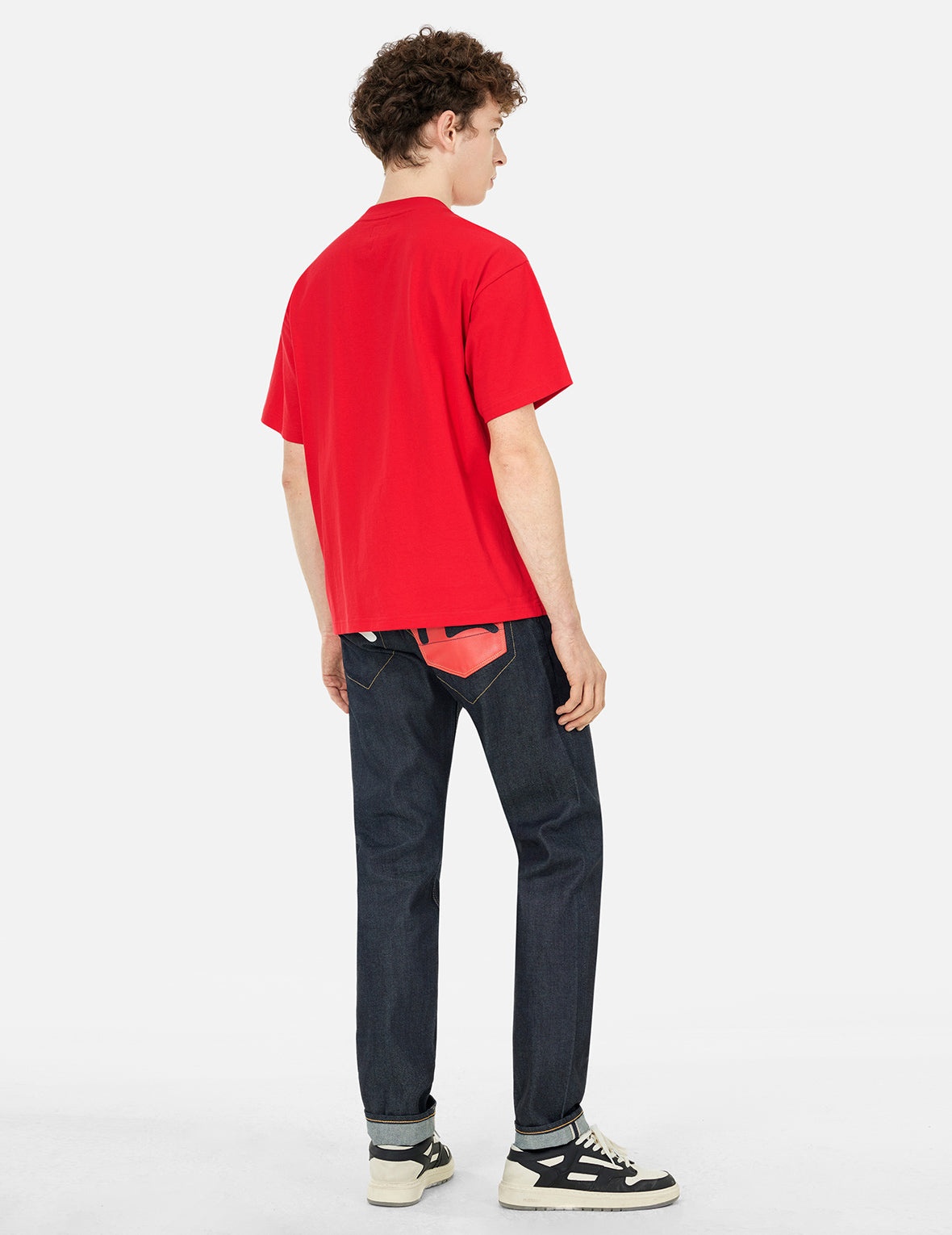 Seagull Print and Stitched Logo Embroidery Relax Fit T-shirt - 3