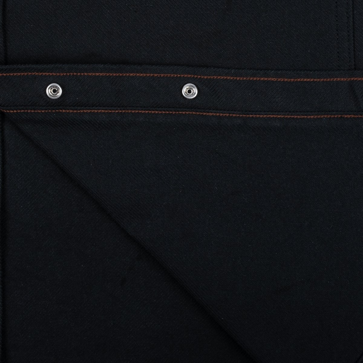 IHSH-235-BLK 13oz Military Serge Western Shirt - Black - 10