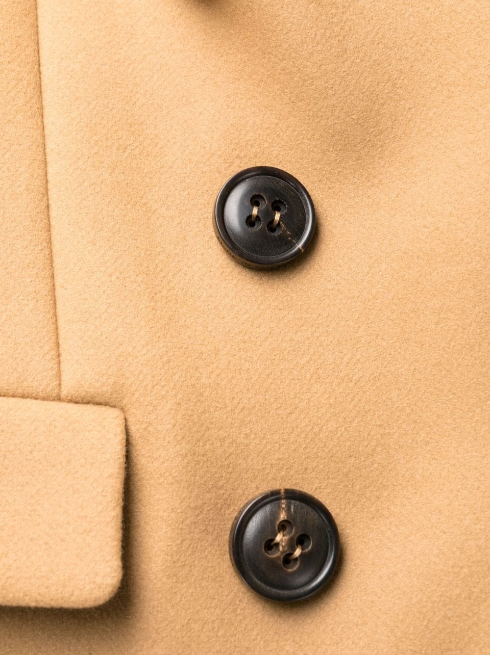 double-breasted long-sleeve trench coat - 6