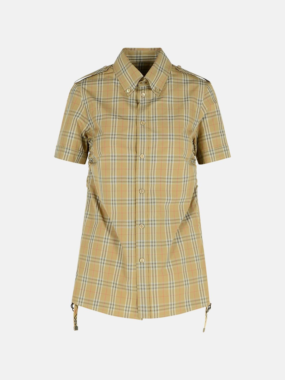 BEIGE COTTON SHIRT - 1