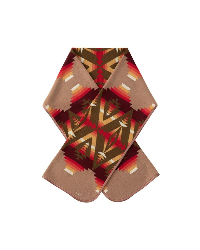 NATIVE BLANKET JACQUARD SHAWL KHAKI 1