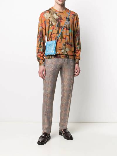 Etro graphic-print wool jumper outlook