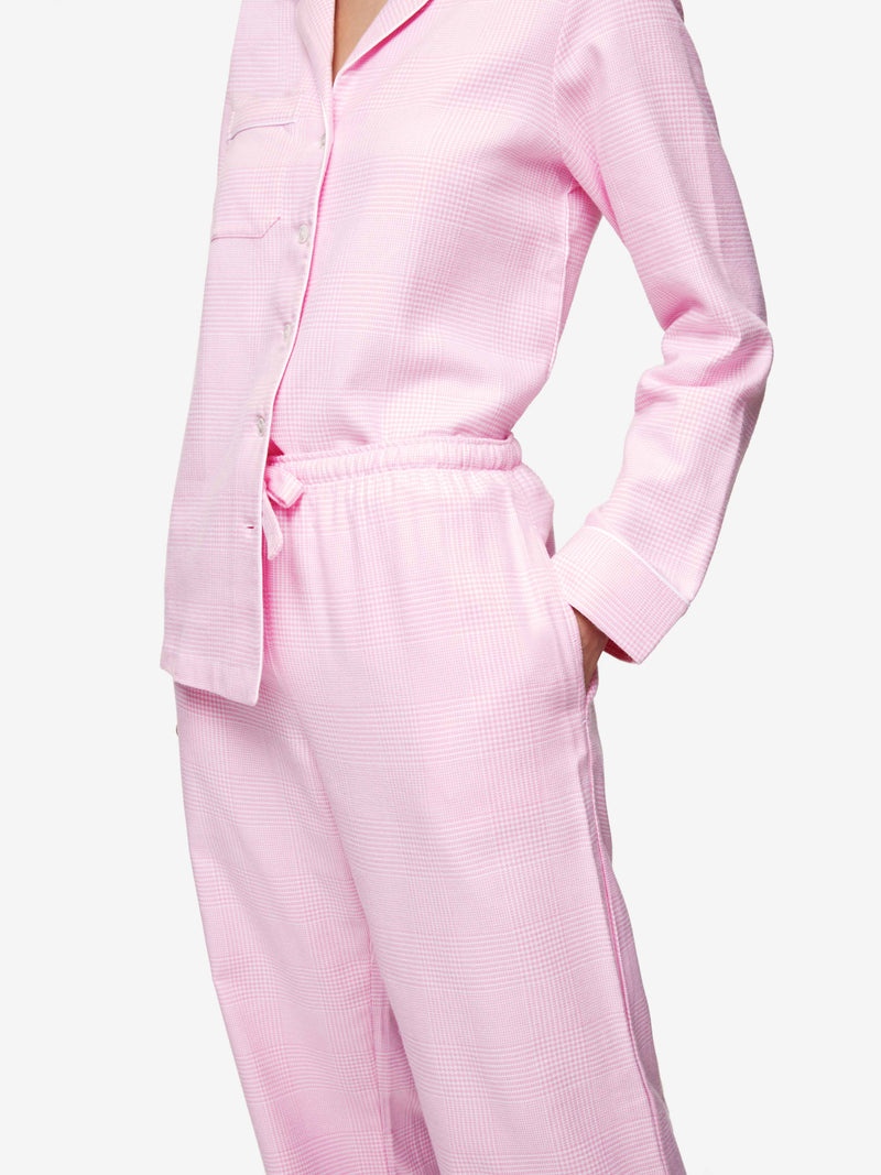 Women's Pyjamas Kelburn 32 Brushed Cotton Pink - 6