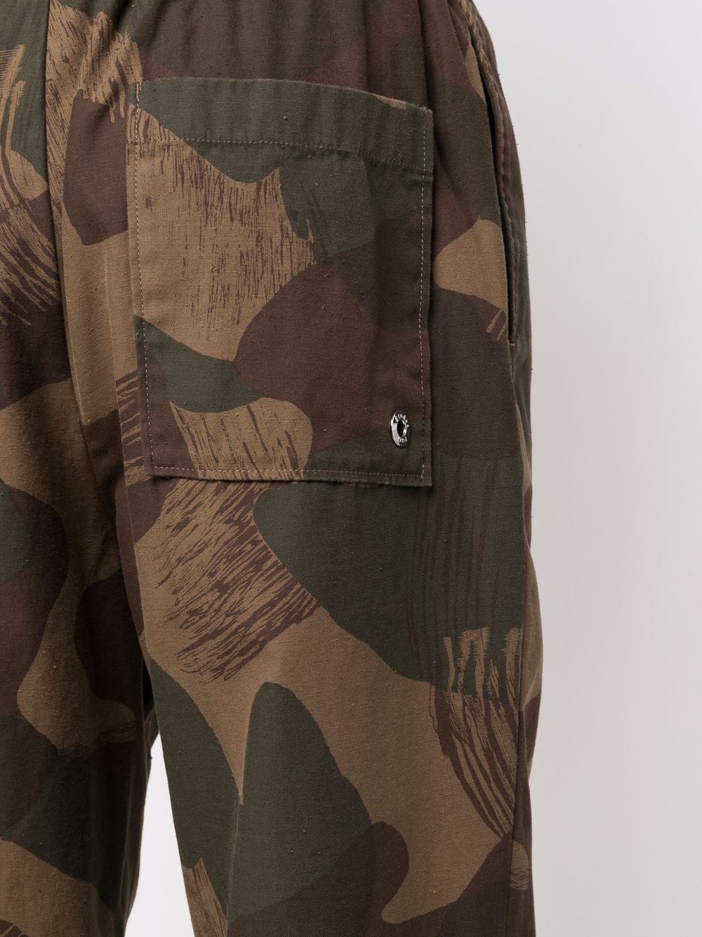 camo-print tapered trousers - 5