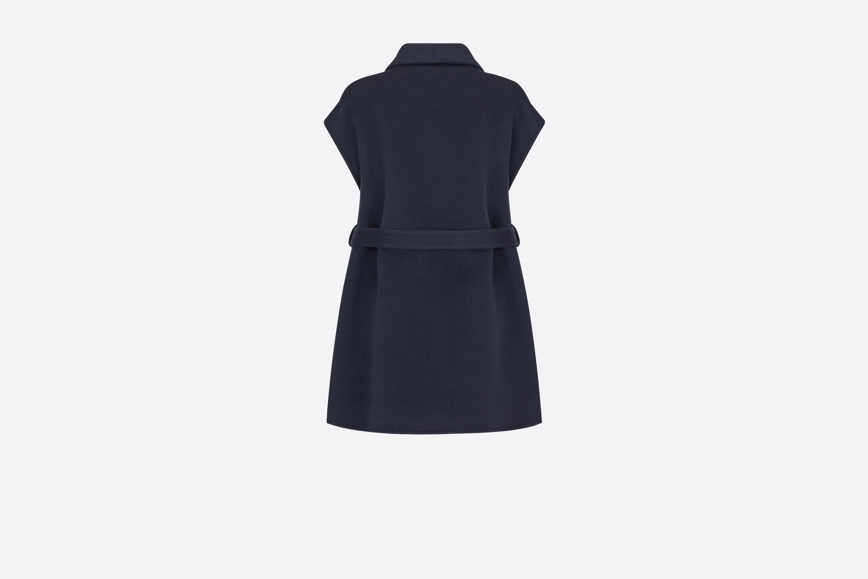 Sleeveless Belted Coat - 2