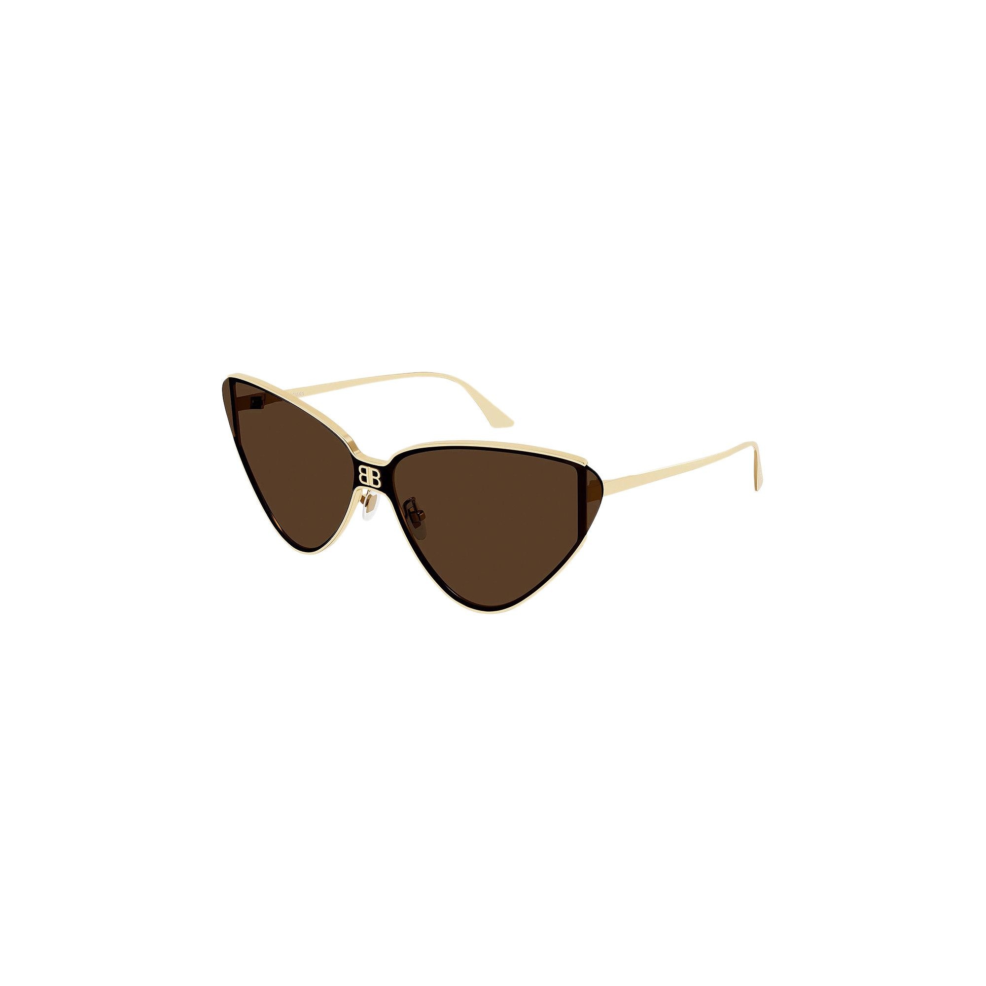 Balenciaga Cat Eye Sunglasses 'Gold/Brown' - 2