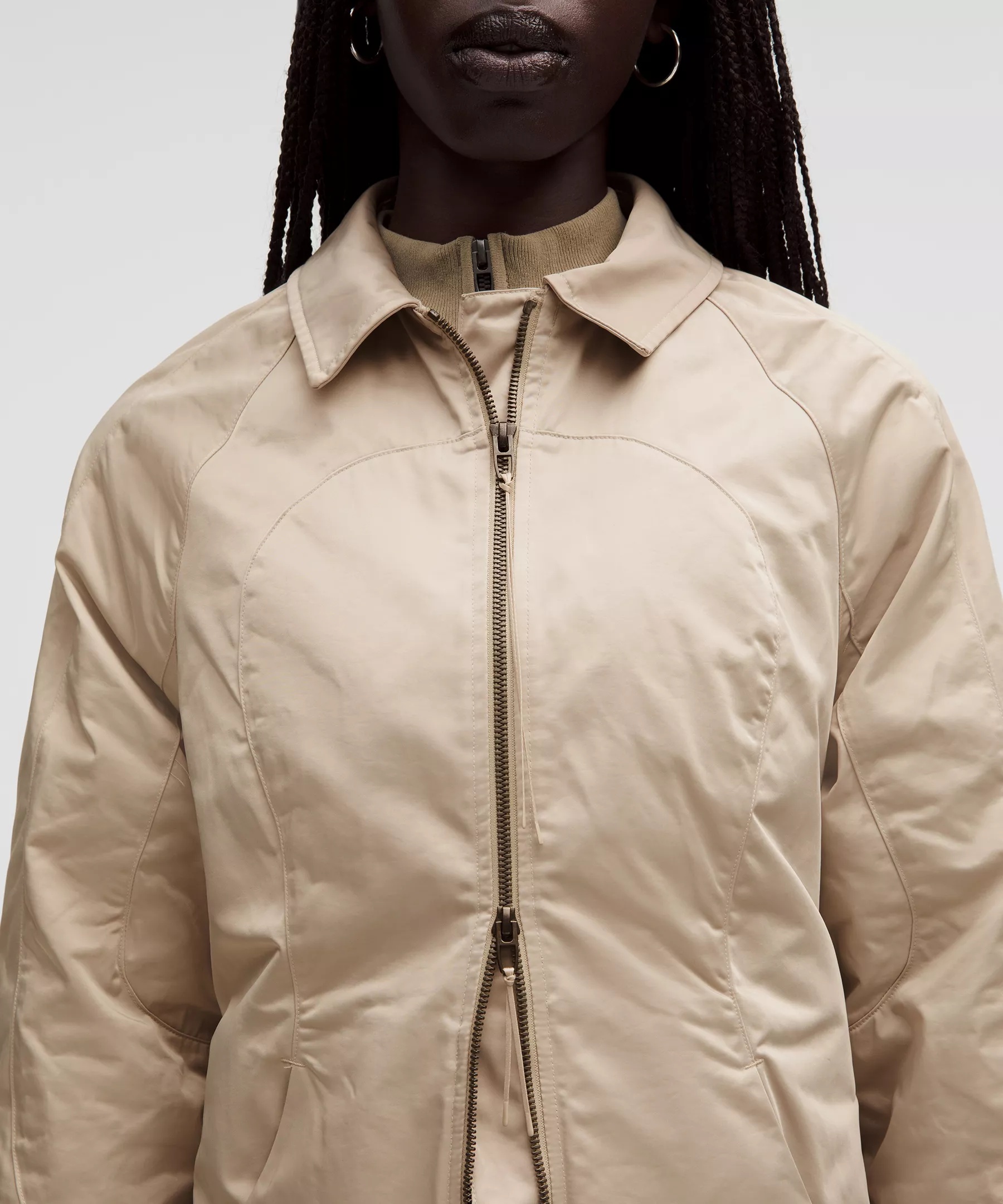 Taffeta Removable-Hood Long Jacket *SLNSH Collection - 8